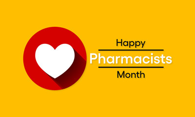 Vector illustration on the theme of pharmacists month observed each year during October.