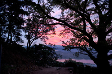 Obraz premium The landscape of sunrise with clouds.