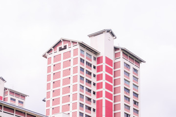 15 October 2019, Singapore, Singapore: Colorful HDB Flat at Singapore.