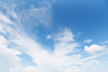 Naklejka na ściany i meble blue sky with clouds beautiful - nature blue sky background