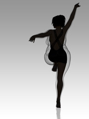 Conceptual fat overweight obese female vs slim fit healthy body after weight loss or diet with muscles thin young woman on gray. A fitness, nutrition or fatness obesity, health shape 3D illustration