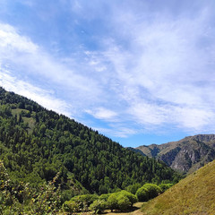 Fototapeta premium mountain landscape with clouds