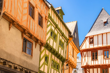 Vannes, half-timbered houses