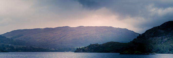 view north east across ullswater from glenridding