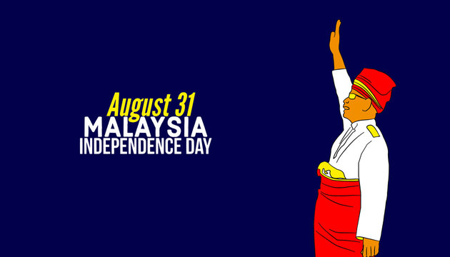illustration of Malaysia's independence day