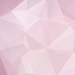 Background of geometric shapes. Pastel pink mosaic pattern. Vector EPS 10. Vector illustration