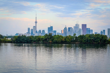 Fototapeta na wymiar Beautiful view on Toronto city skyline
