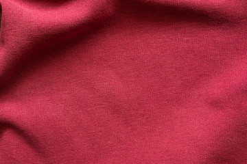 Fototapeta premium Red clothing fabric texture pattern background