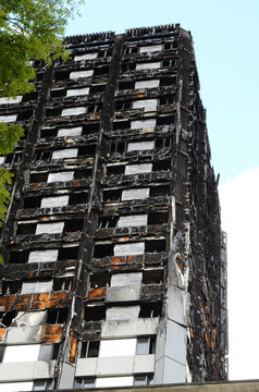 Grenfell Tower, Residential Tower Block Fire Disaster, North Kensington, London, 