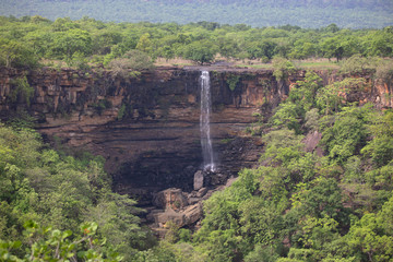 Chota Dhundua waterfall, Panna Tiger Reserve, Madhya Pradesh, India-