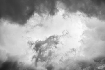 Dramatic clouds in sky