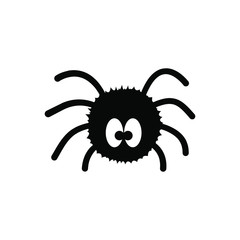 Cute spider vector isolated