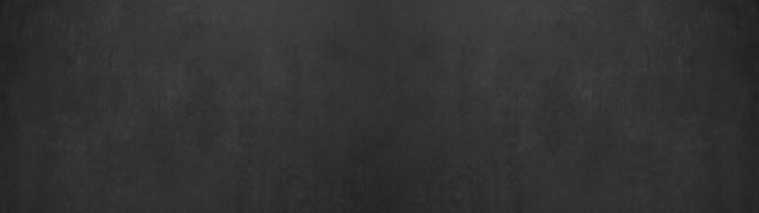 Black anthracite stone concrete chalkboard texture background wide panorama banner long
