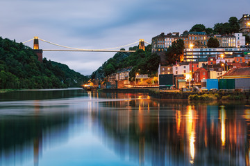 Clifton Suspension Bridge, Bristol, England, United Kingdom - obrazy, fototapety, plakaty