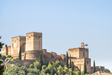 Andalusian fortress Alhambra in Granada, Spain