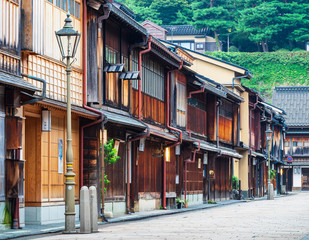 Fototapeta premium 金沢 ひがし茶屋街 朝景