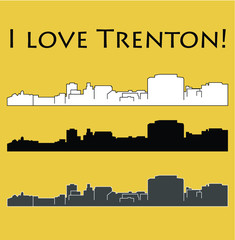 Trenton, New Jersey (city silhouette)