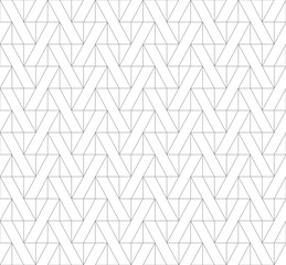 Seamless thin linear pattern with triangles. Abstract geometric low poly background. Stylish fractal texture.