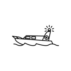 Rescue transportation icon design template