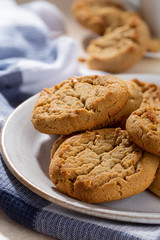 Peanut Butter Cookies on a Plate