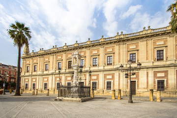 Typical old buildings in Seville, Spain