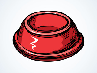 Bowl for pets. Vector drawing