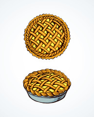 Pie. Vector drawing