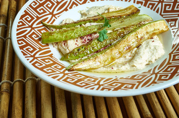 Courgette tahini dip