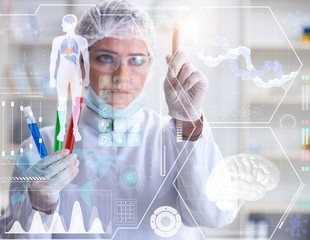 Woman doctor in telemedicine mhealth concept