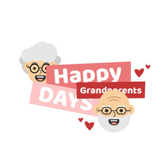 Happy Grandparent Day Vector Design Illustration For Celebrate Moment