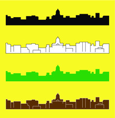 Naklejka premium Olympia, Washington (city silhouette)