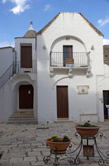 Fototapeta na wymiar D'Amore house at Alberobello, Apulia, Italy
