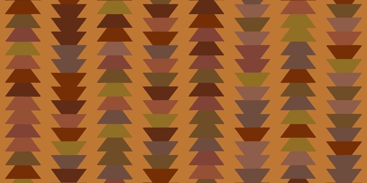 ランダムな色の手書き風の三角形が重なった幾何学模様
