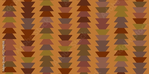 ランダムな色の手書き風の三角形が重なった幾何学模様 Wall Mural Photo Cat