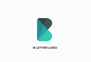 B letter logo design © Vikas