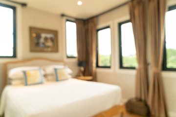 abstract blur bedroom interior
