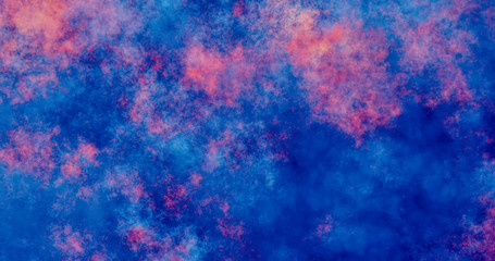 Fototapeta na wymiar Vibrant abstract background for design. Blurry color spots: dark blue, blue, light blue, red, orange.
