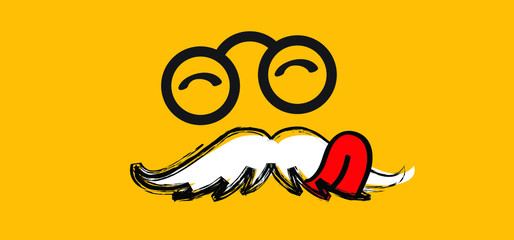 Mmm Yummy smile with tongue lick mouth World smile day or month Food logo Smiling everyday Funny vector laugh cartoon sign Delicious, tasty eating emoji lip face Emotion smiley lips symbol licking