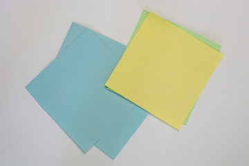 square stickers for study notes and office back to school copy space