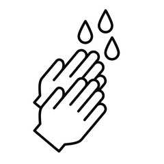 Fototapeta na wymiar Hand washing, handwashing with soap, alcohol, detergent, anti bacteria and water. Wash your hands to keep clean icons. Flat vector icon. Hygiene sign symbols. Stop coronavirus (Covid-19) Corona virus
