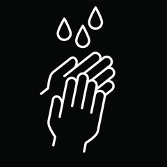 Hand washing, handwashing with soap, alcohol, detergent, anti bacteria and water. Wash your hands to keep clean icons. Flat vector icon. Hygiene sign symbols. Stop coronavirus  (Covid-19) Corona virus