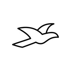 Bird line art concept illustration Premium Vector.
