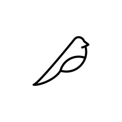 Bird line art concept illustration Premium Vector.

