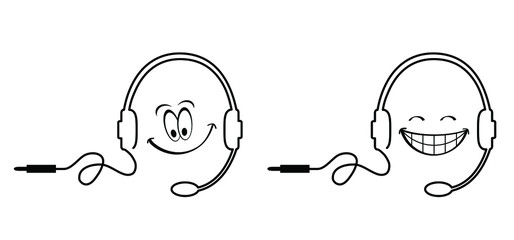 Support helpline chat vector icon. Headset signs Vector headphone pictogram. 
Earphone symbol. Headphones, helpdesk line pattern. Service Call center operator to help. Call us or contact us.