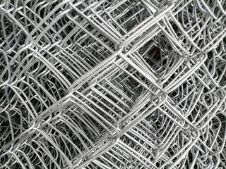 close up of steel wire mesh
