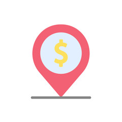 Placeholder, dollar icon. Simple color vector elements of economy icons for ui and ux, website or mobile application