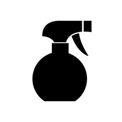 Spray bottle icon, logo isolated on white background