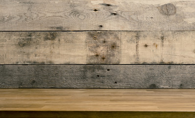 Wooden background with space for text or image