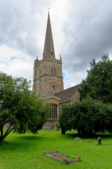 St John the Baptist Church in town of Burford - England