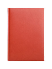 Stylish notebook isolated on white, top view. School stationery